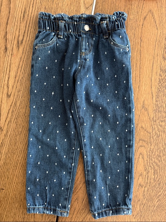 Zara Other - Zara Girls 4 embroidered polka dot paper bag jeans